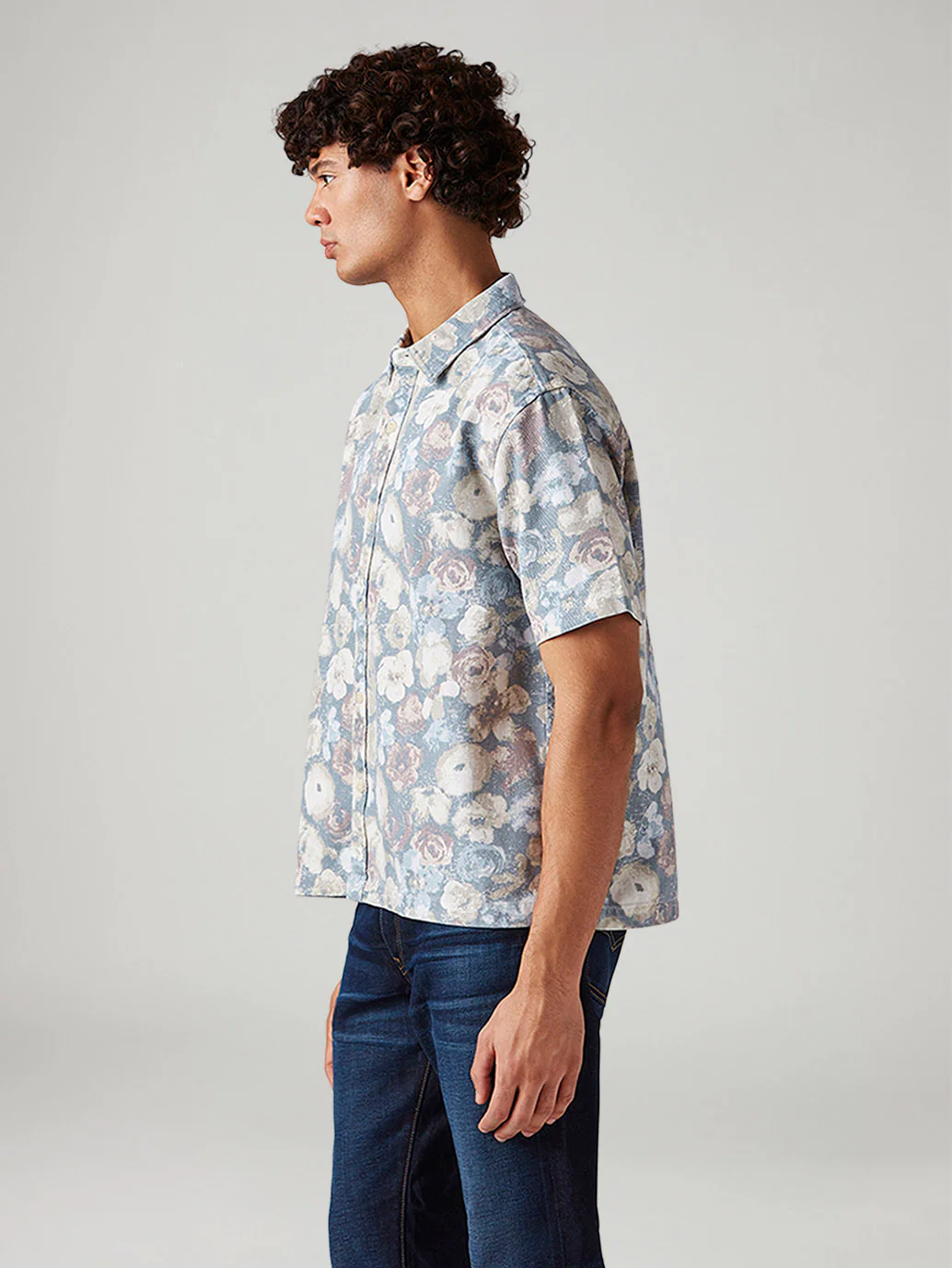Men's Floral Relaxed Fit Shirt - Image 4