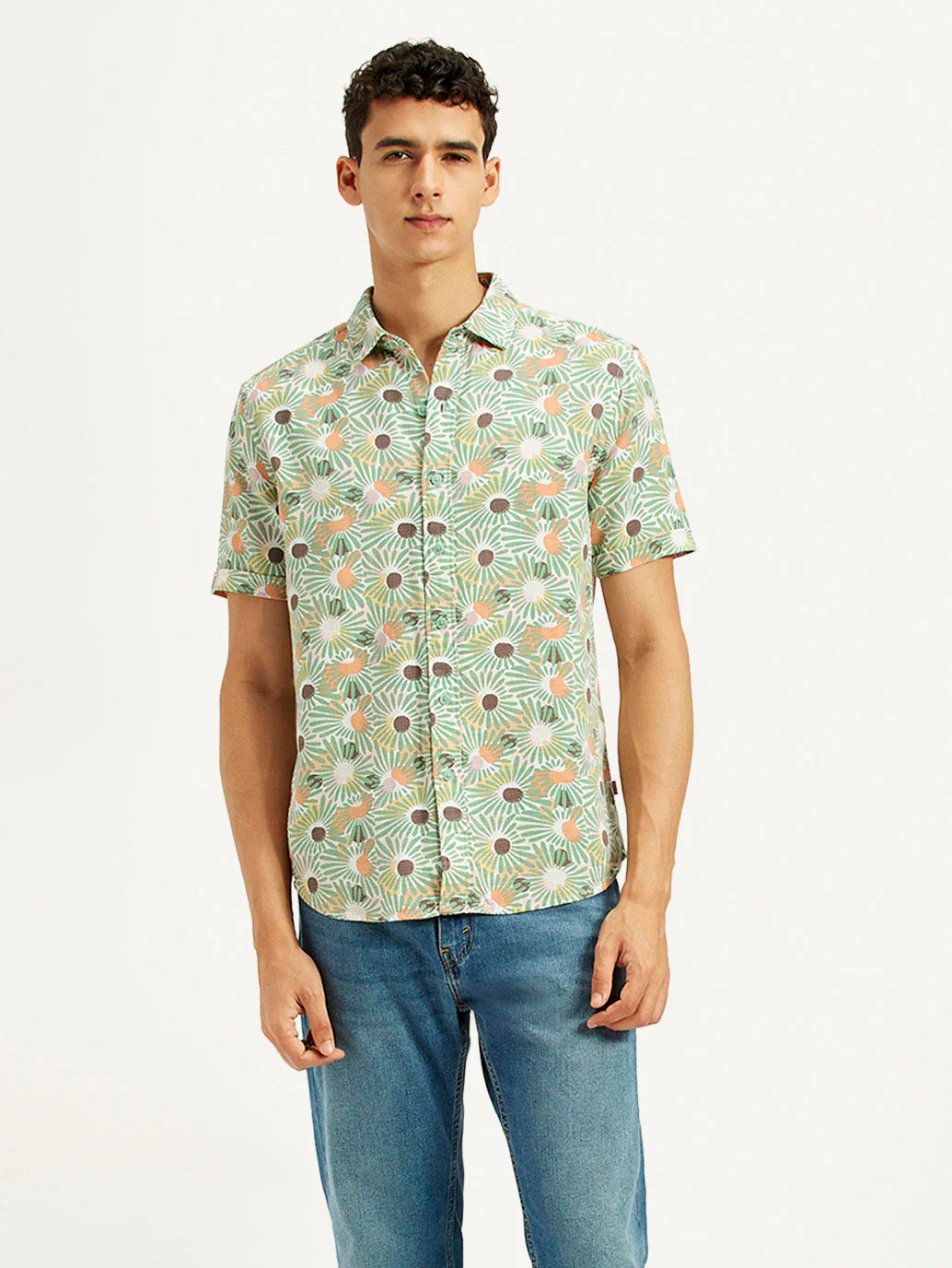 Men's Floral Slim Fit Shirt