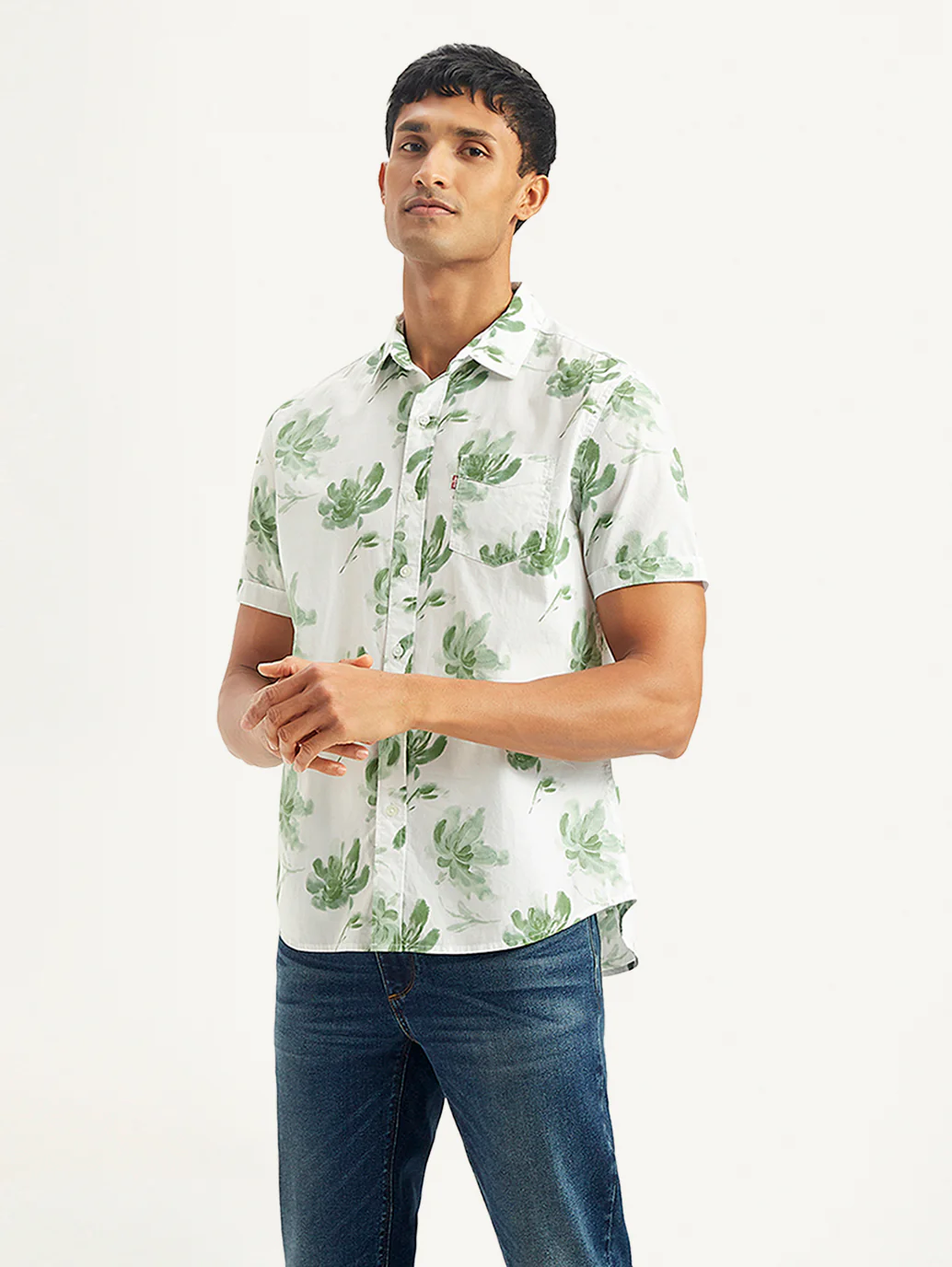 Men's Floral Slim Fit Shirt - Image 2