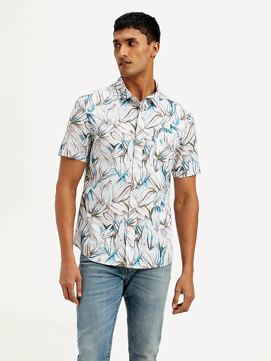 Men's Floral Slim Fit Shirt - Image 2
