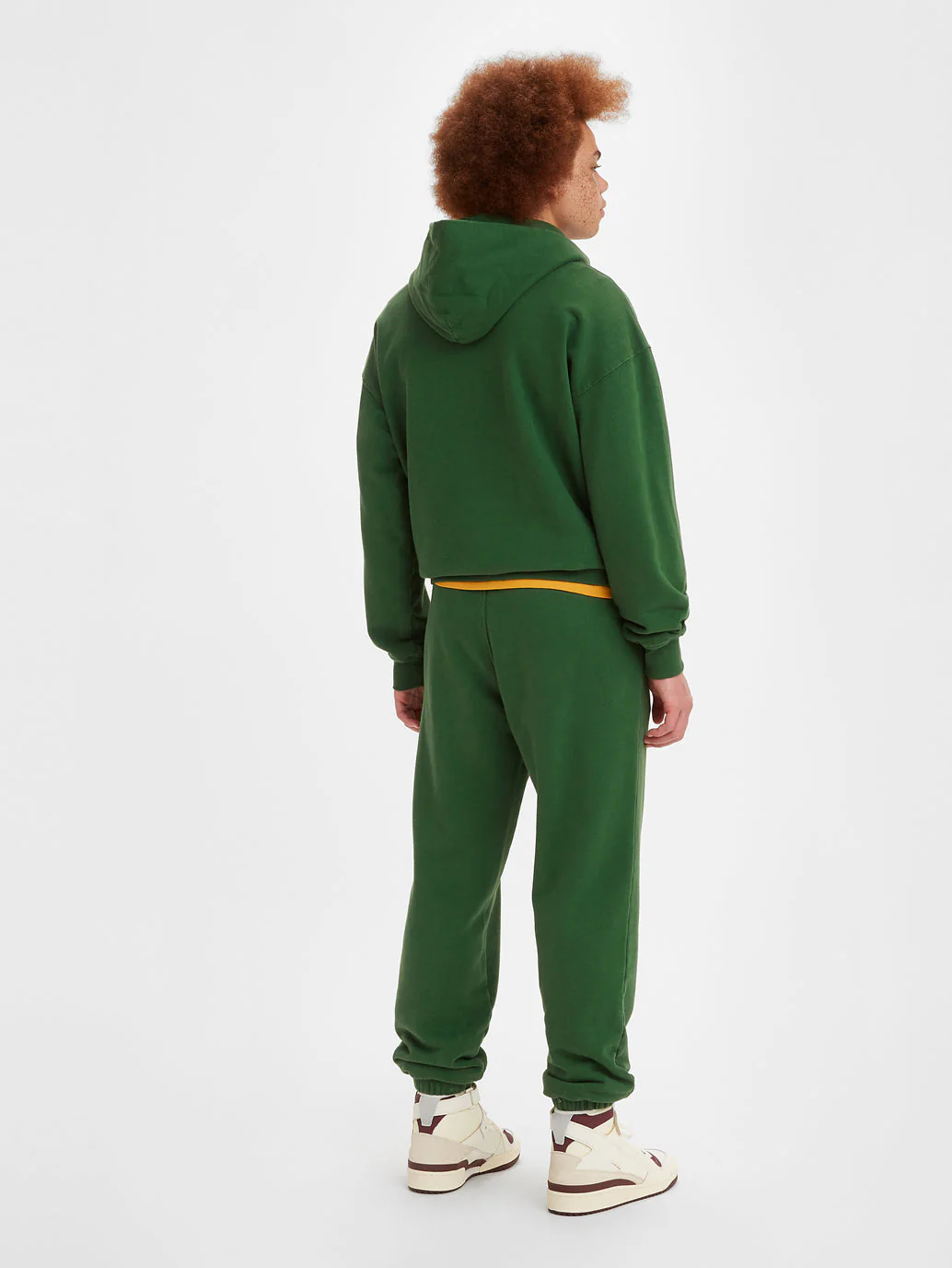 Men's Gold Tab Green Sweatpants - Image 3
