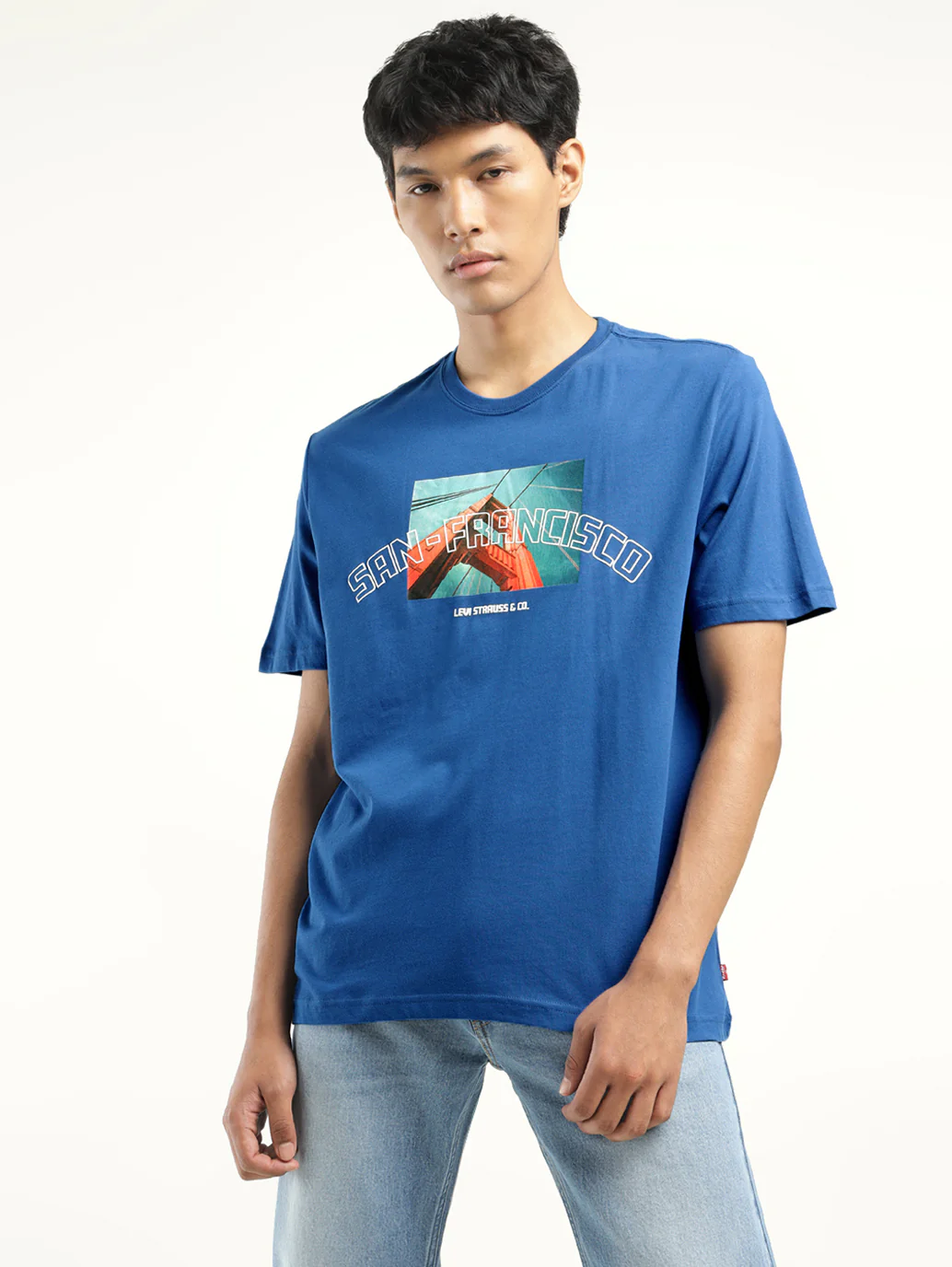 Men's Graphic Print Crew Neck T-shirt - Image 2