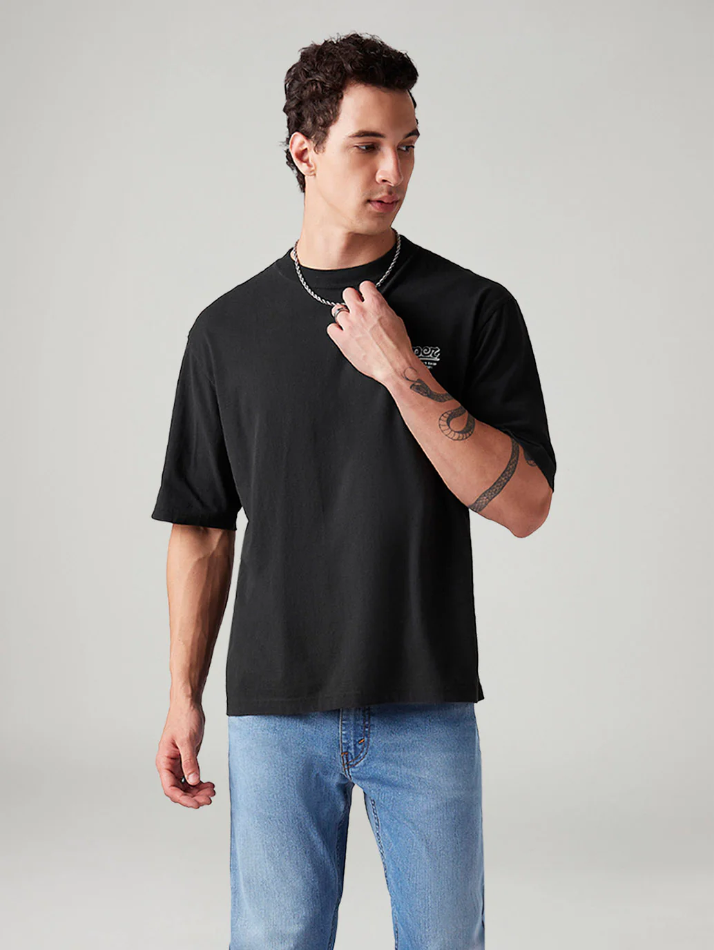 Men's Graphic Print Loose Fit T-Shirt