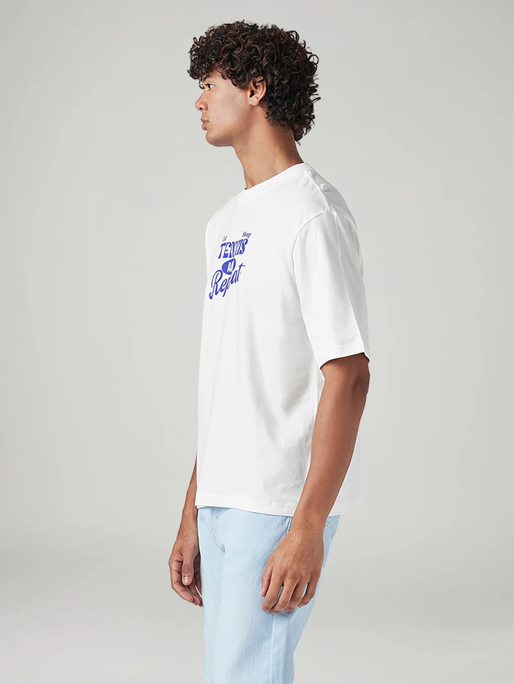 Men's Graphic Print Loose Fit T-Shirt - Image 5