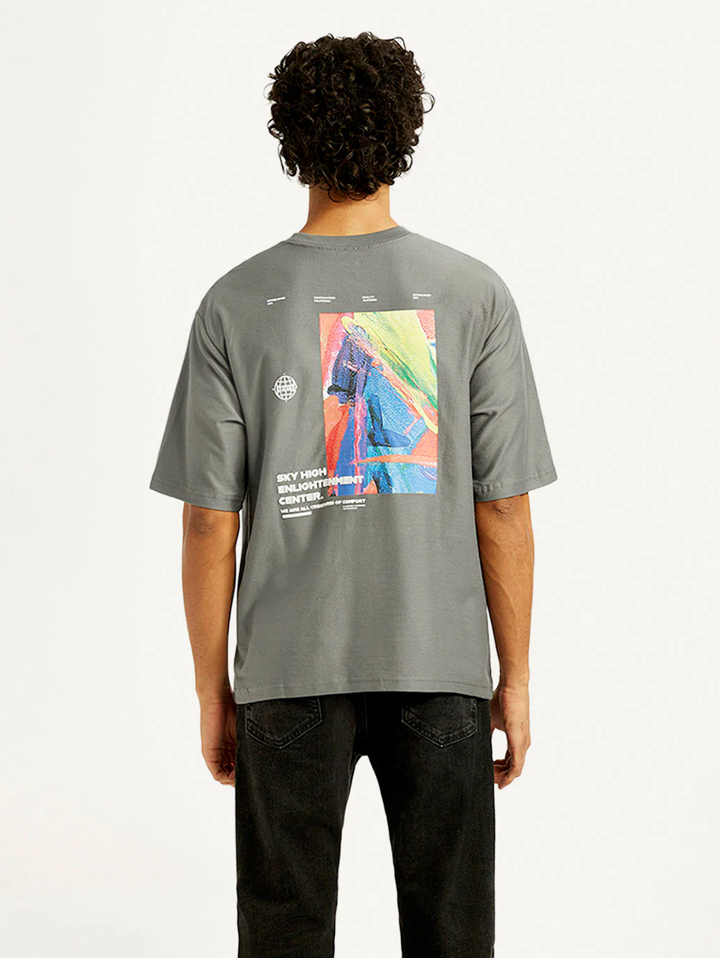 Men's Graphic Print Loose Fit T-shirt - Image 2