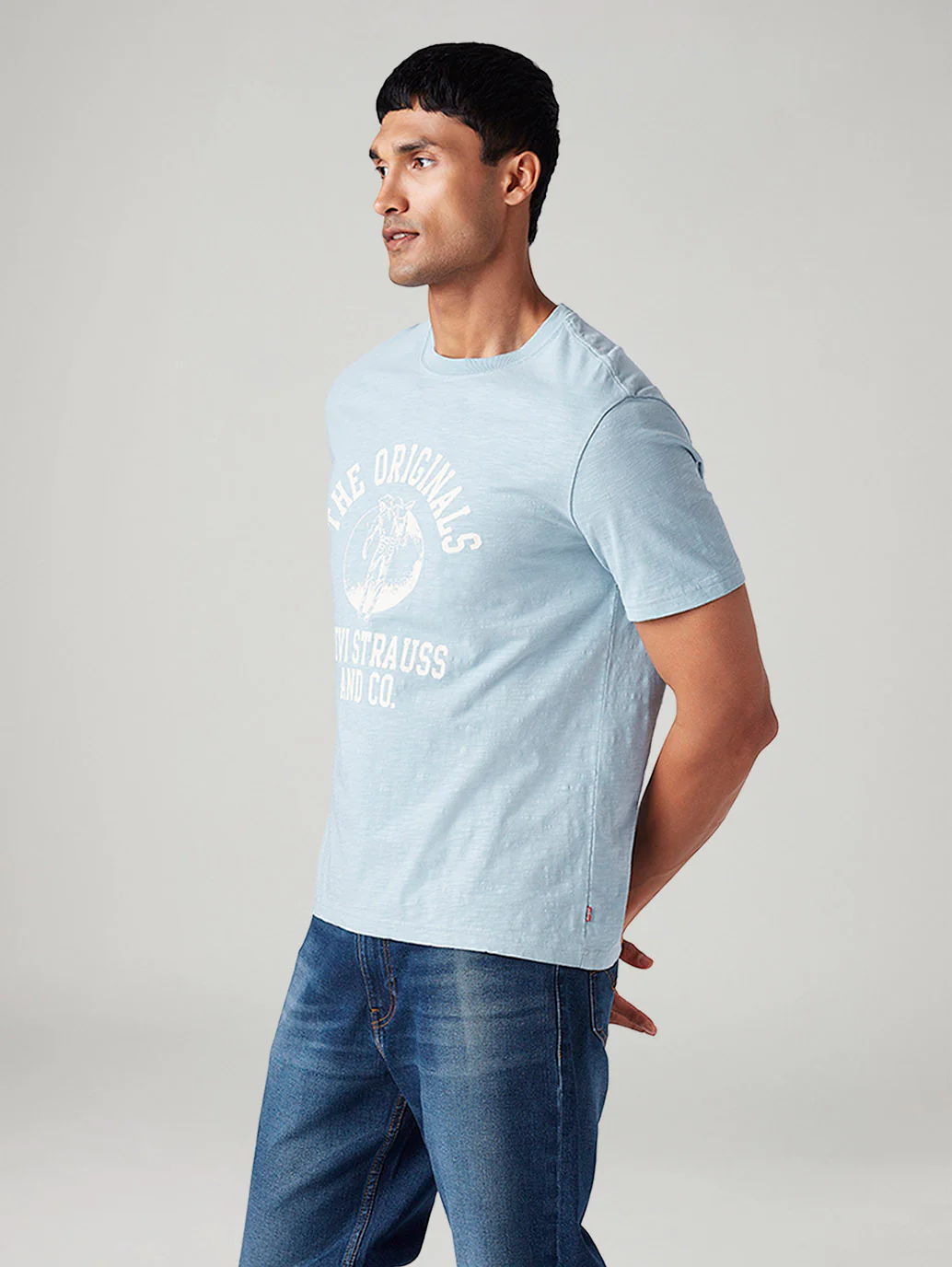 Men's Graphic Print Regular Fit Overdyed T-Shirt - Image 5
