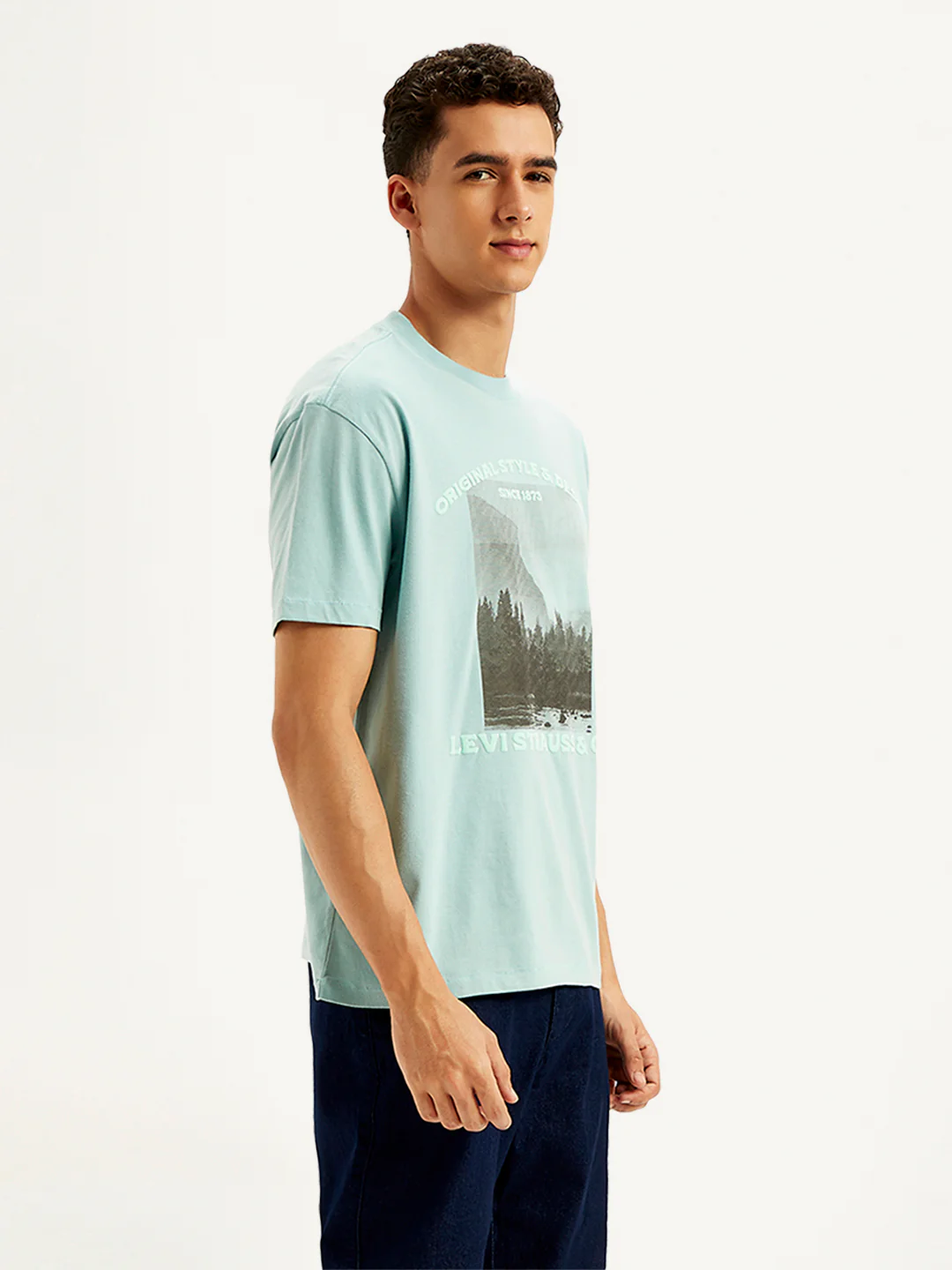 Men's Graphic Print Loose Fit T-Shirt - Image 3