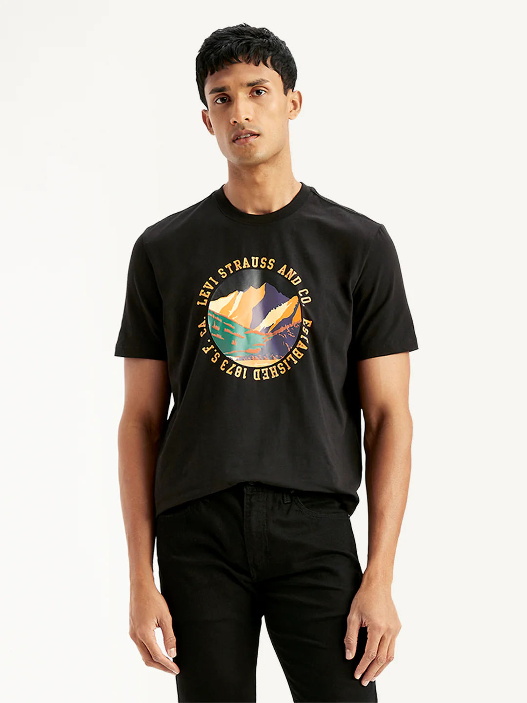 Men's Graphic Print Regular Fit T-Shirt - Image 2