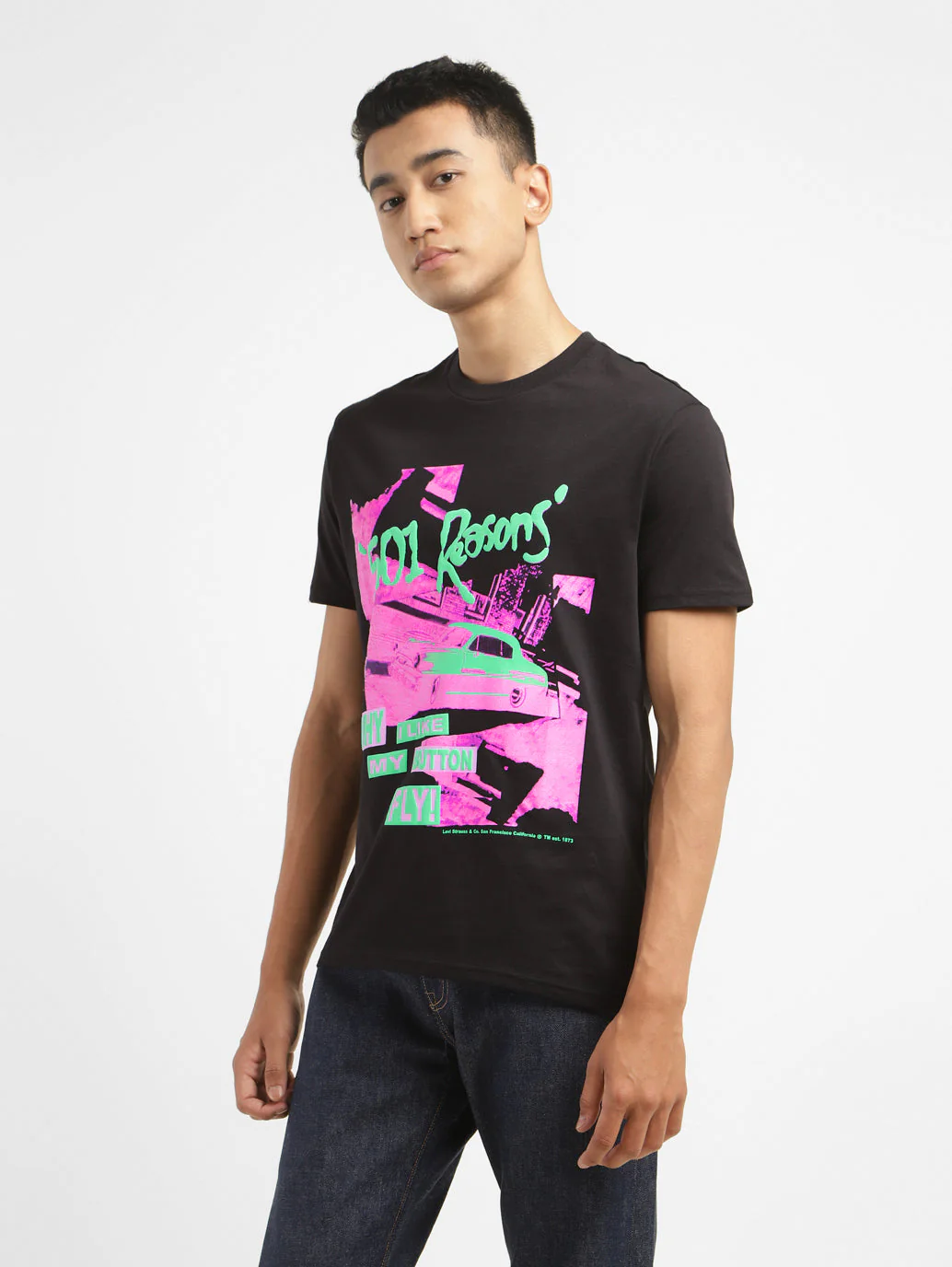 Men's Graphic Print Slim Fit T-shirt - Image 4