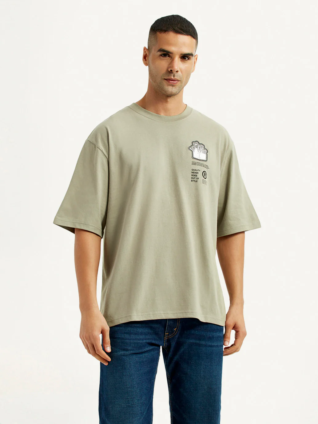 Men's Graphic Print Loose Fit T-shirt - Image 2