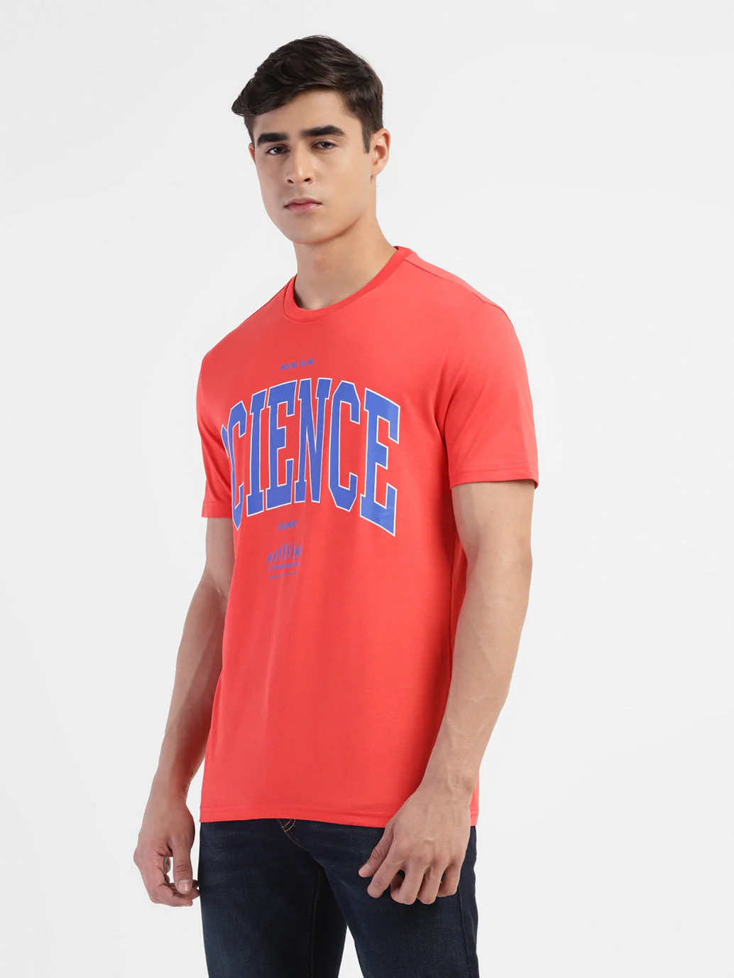 Men's Typographic Crew Neck T-shirt - Image 4