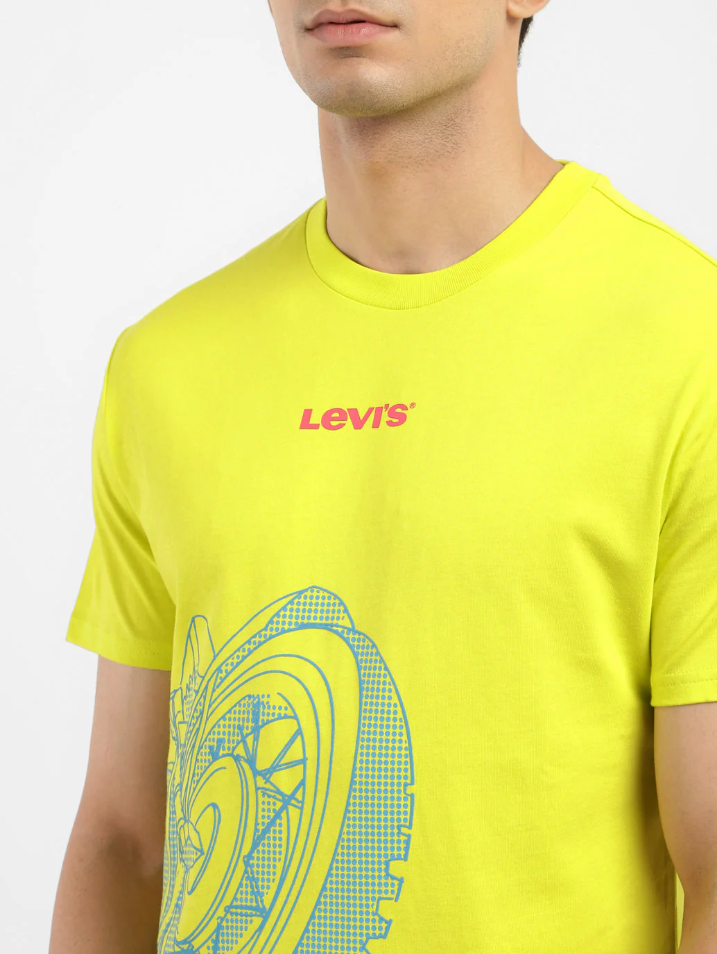 Men's Graphic Print Slim Fit T-shirt Green - Image 5