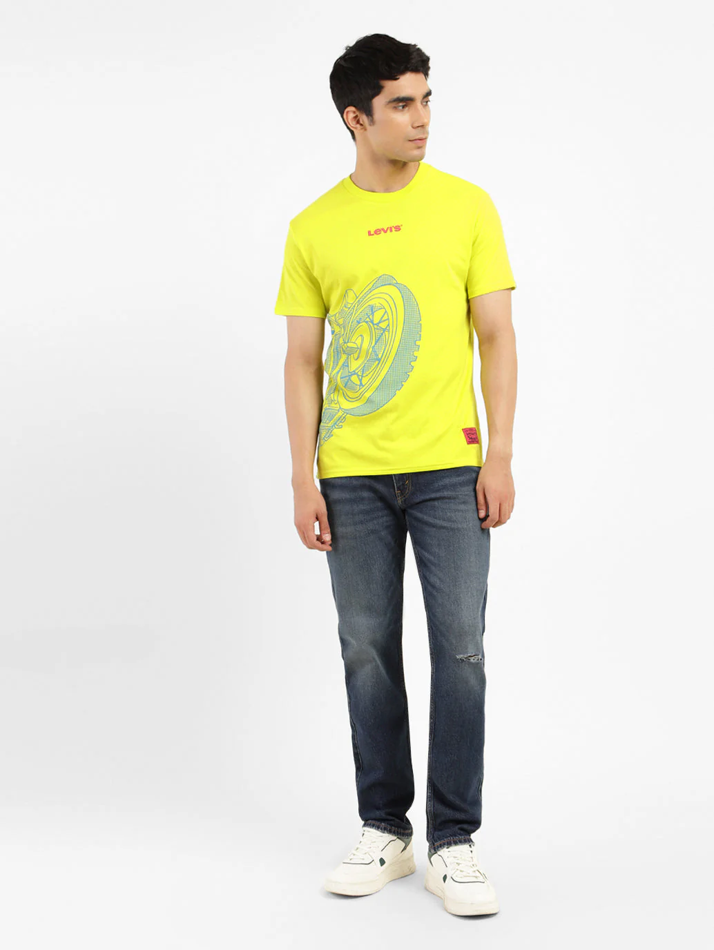 Men's Graphic Print Slim Fit T-shirt Green - Image 6