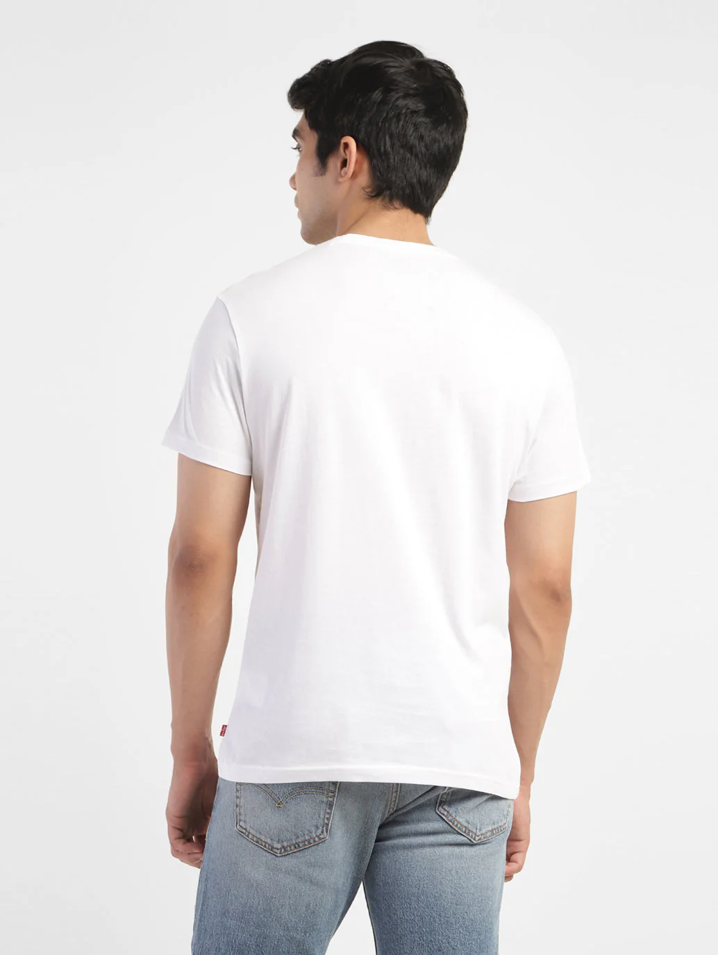 Men's Graphic Print Slim Fit T-shirt White - Image 3