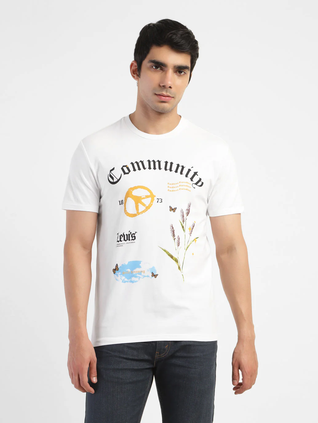 Men's Graphic Print Crew Neck T-shirt - Image 2