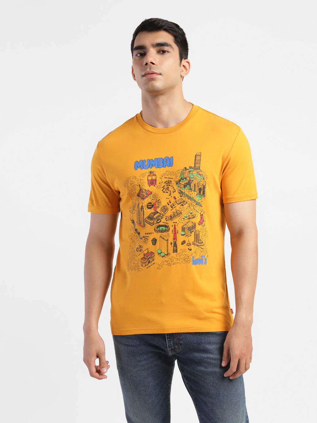 Men's Graphic Print Slim Fit T-shirt - Image 2