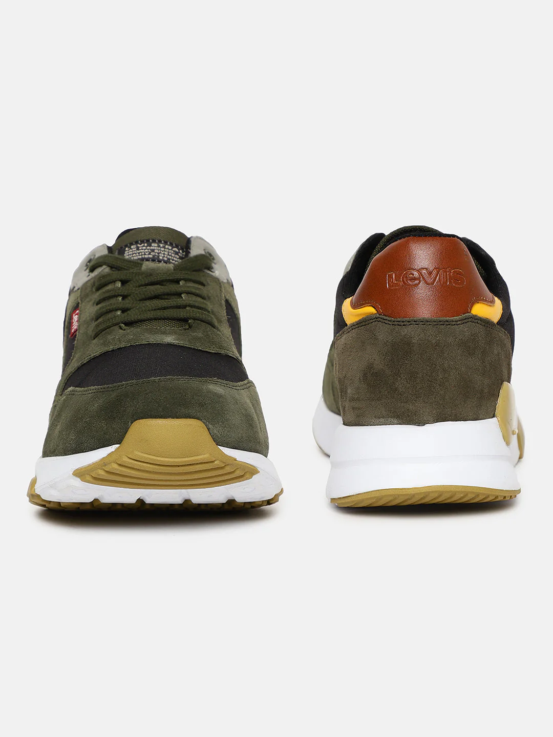 Men's Green Colorblock Shoes - Image 3