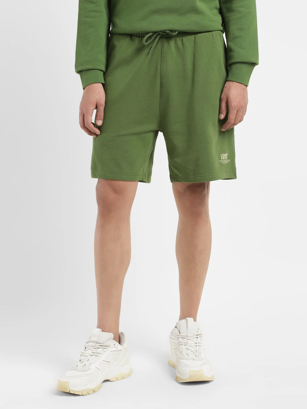 Men's Green Regular Fit Shorts - Image 2