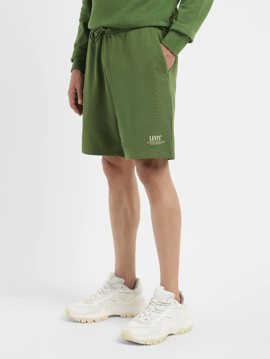 Men's Green Regular Fit Shorts - Image 4