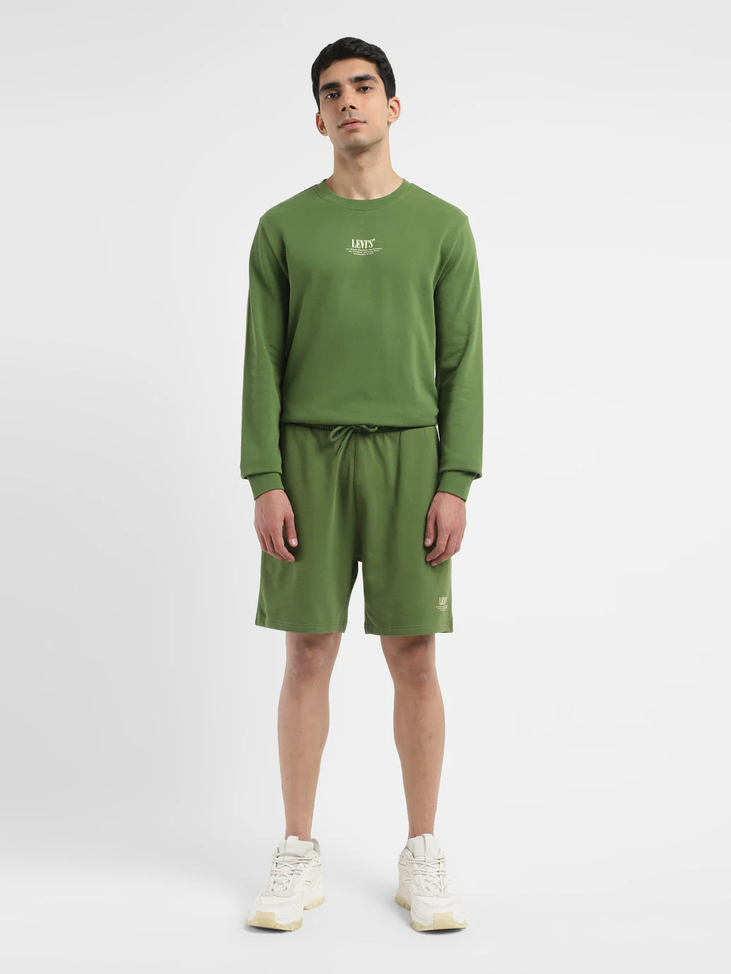 Men's Green Regular Fit Shorts - Image 7