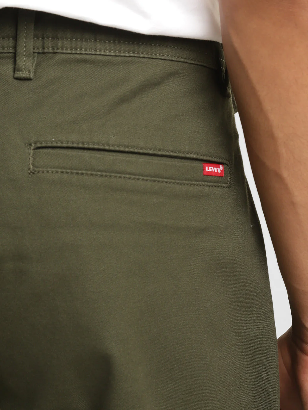 Men's Green Tapered Fit Shorts - Image 9