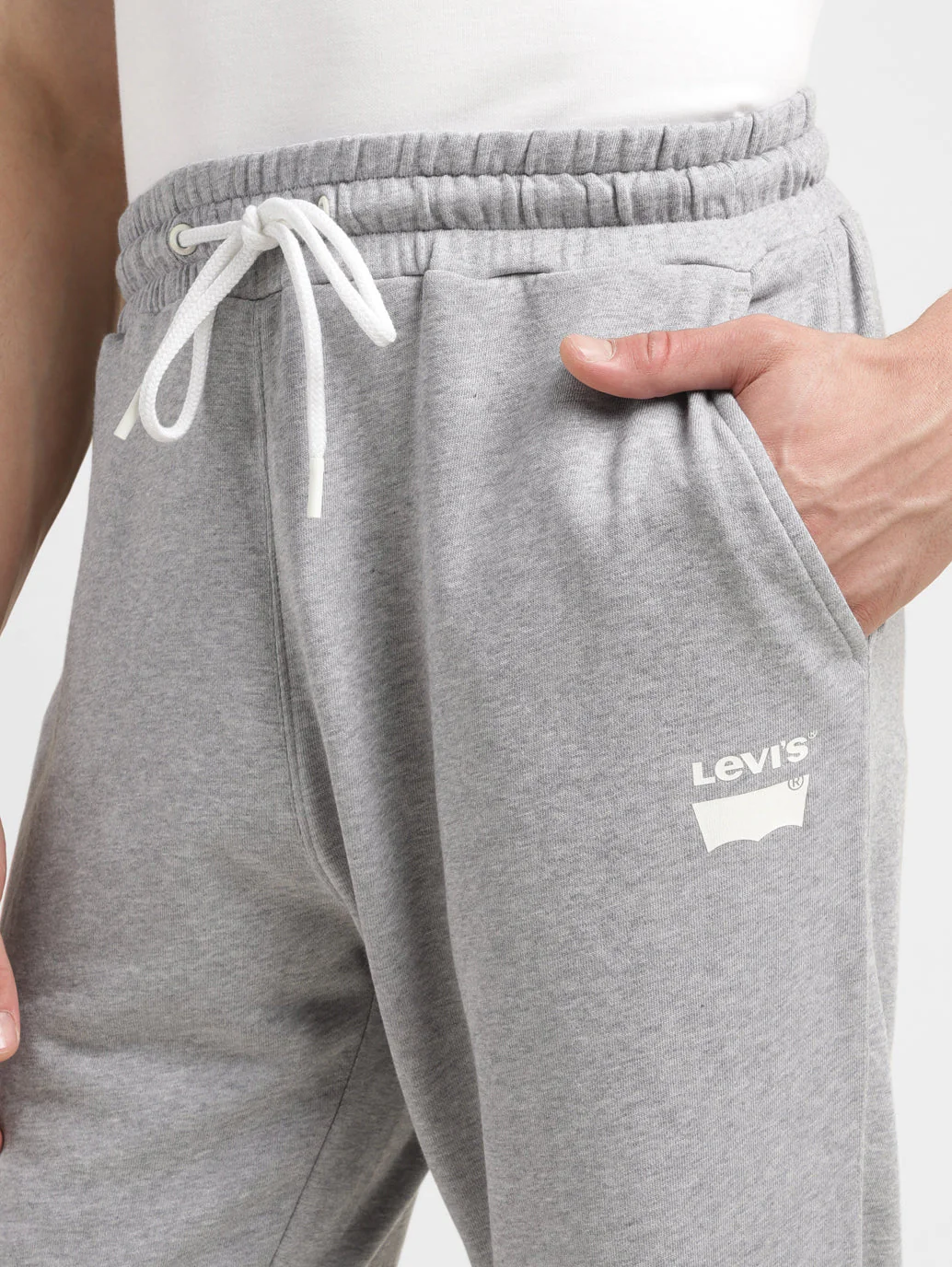 Men's Grey Regular Fit Joggers - Image 6