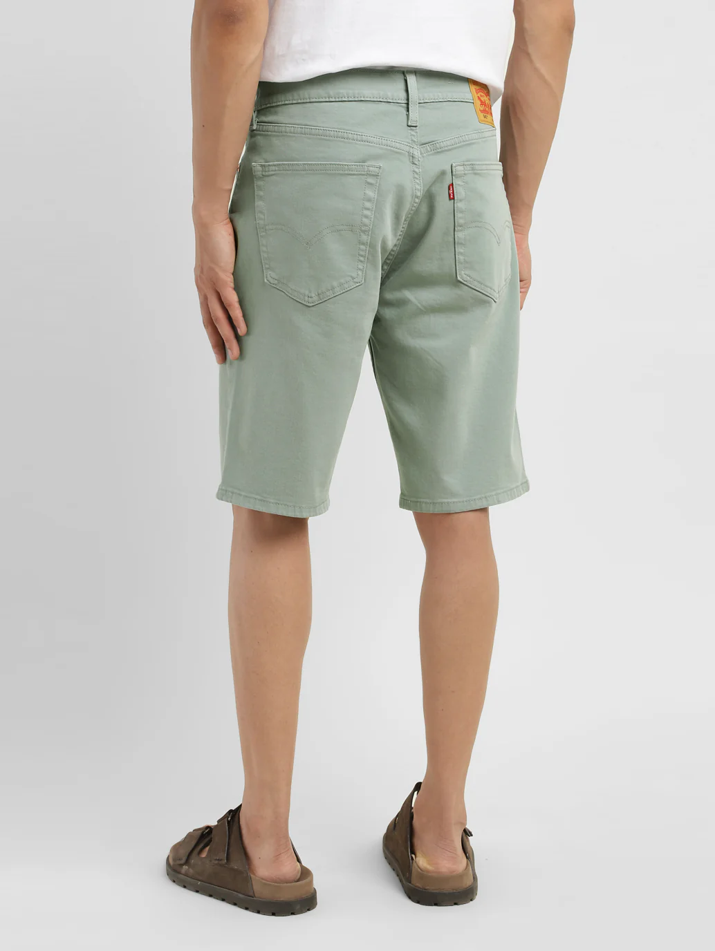 Men's Grey Regular Fit Shorts - Image 3