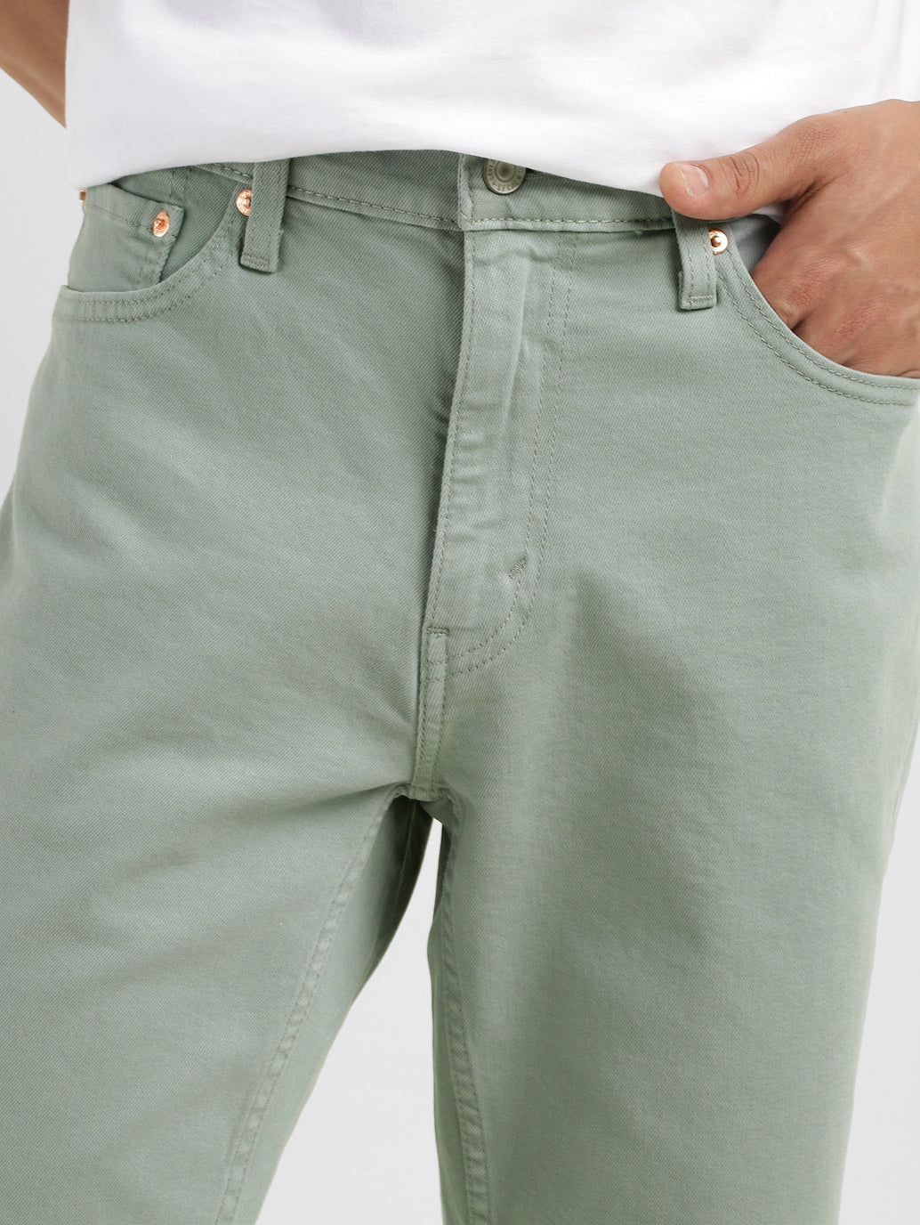 Men's Grey Regular Fit Shorts - Image 5