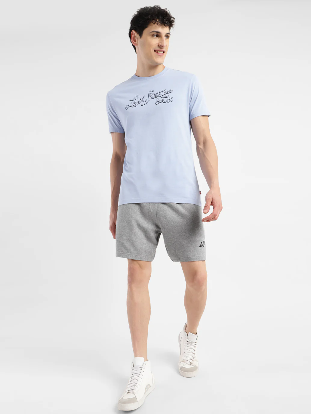 Men's Grey Regular Fit Shorts - Image 8