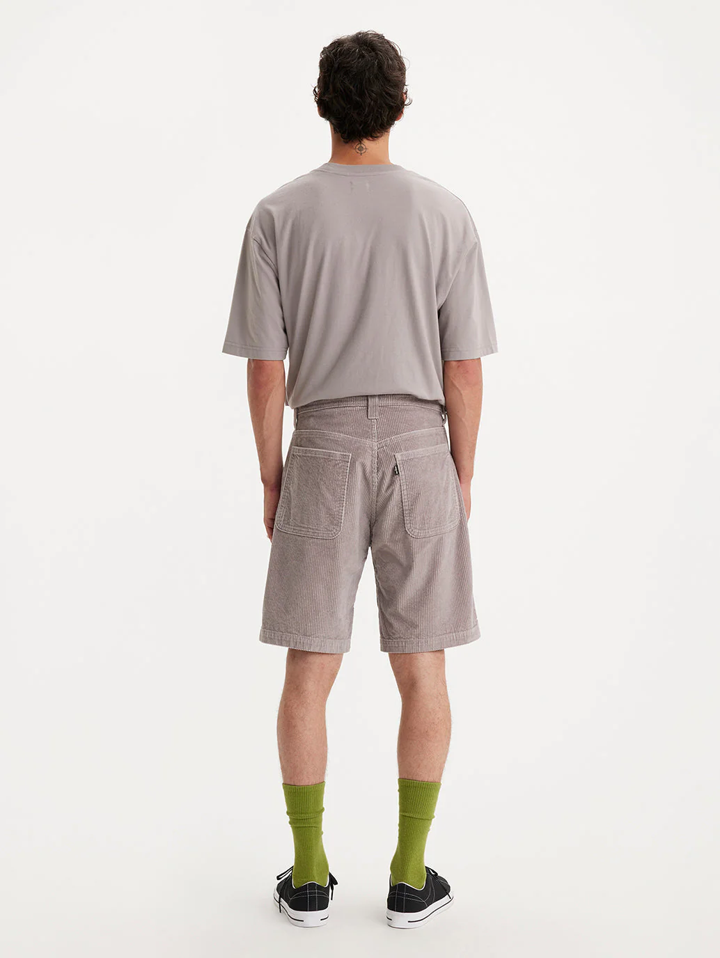 Men's Grey Slim Fit Shorts - Image 7