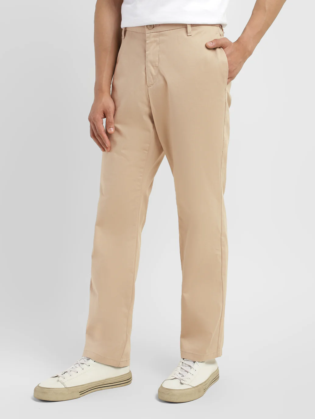 Men's Grey Tapered Chinos - Image 4