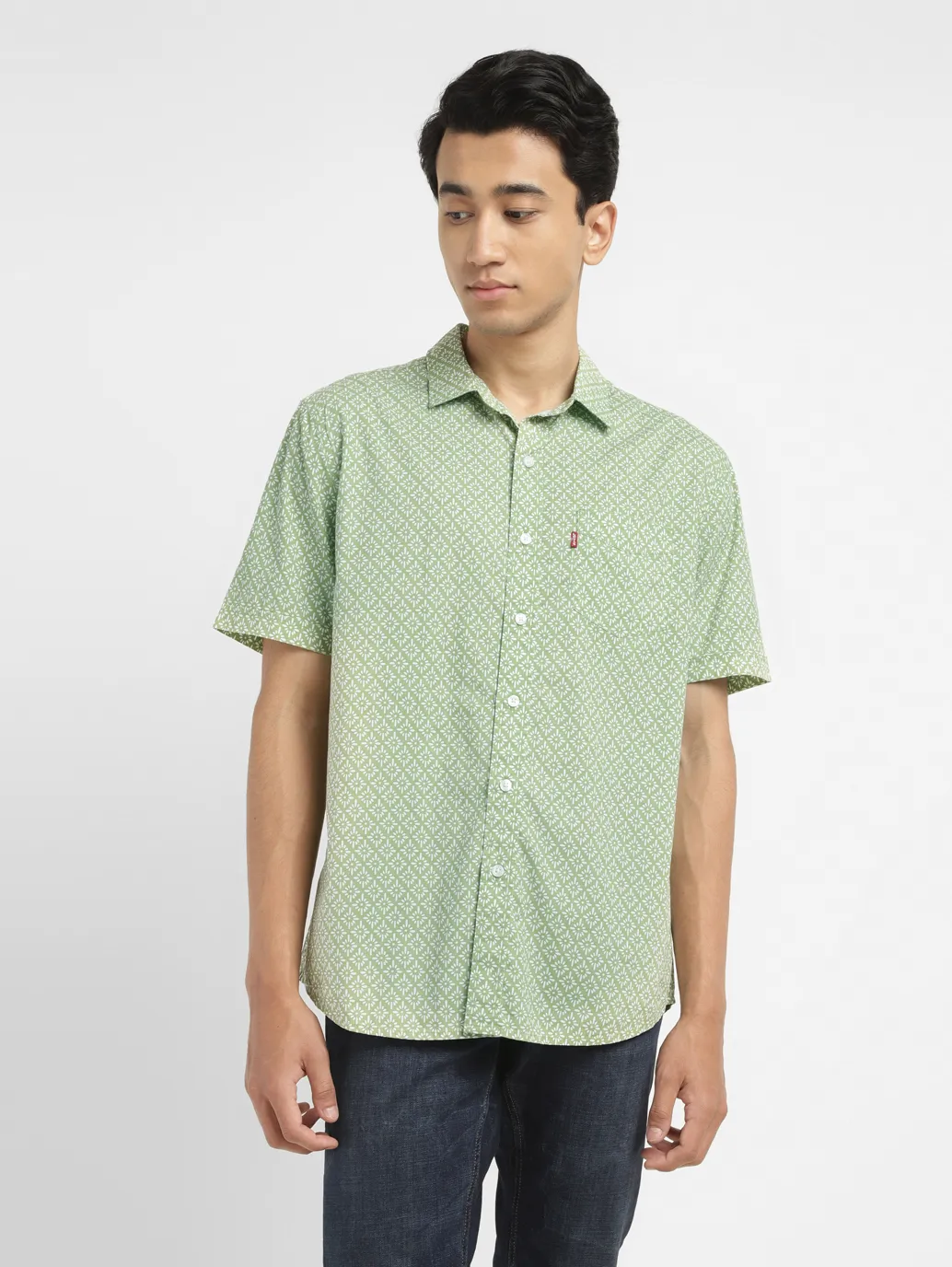 Men's Jacquard Slim Fit Shirt - Image 2
