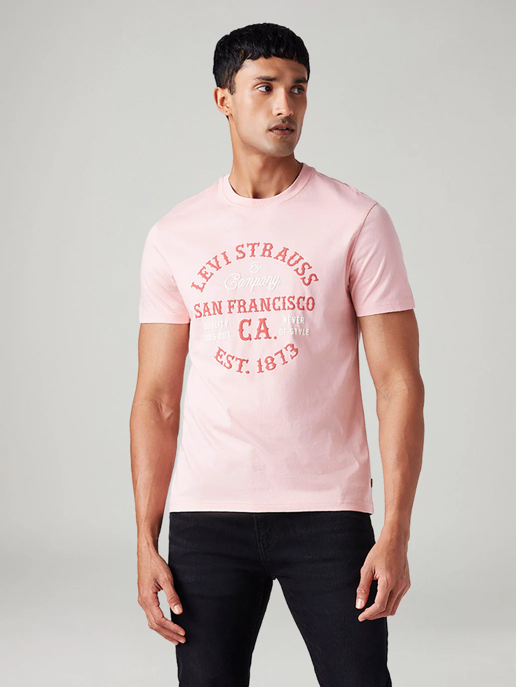 Men's Knitted Slim Fit T-Shirt - Image 2