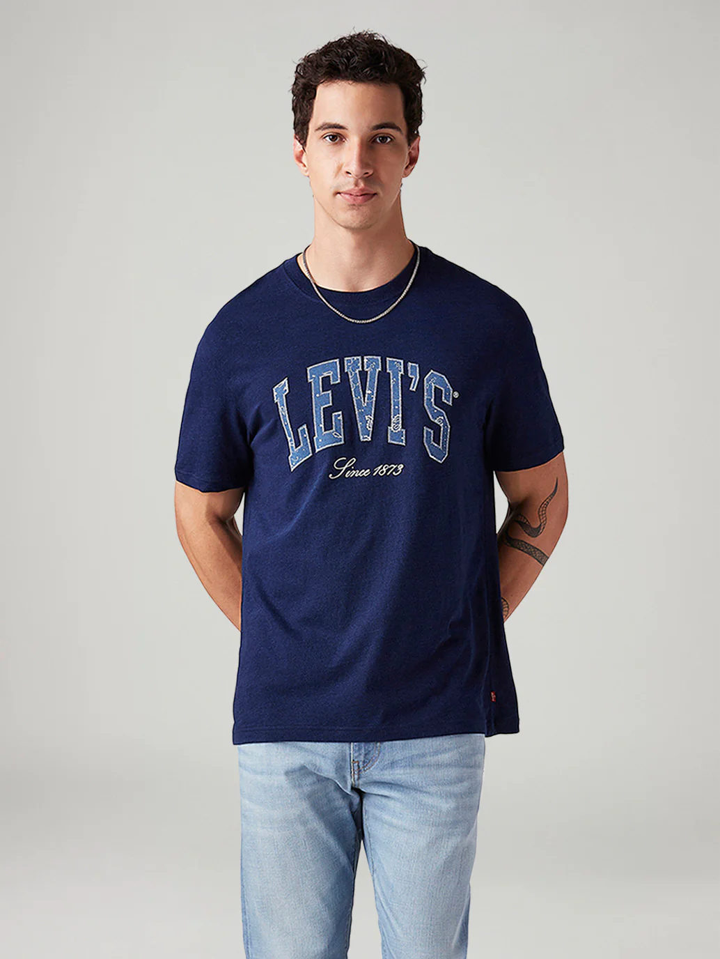 Men's Logo Printed Regular Fit T-Shirt