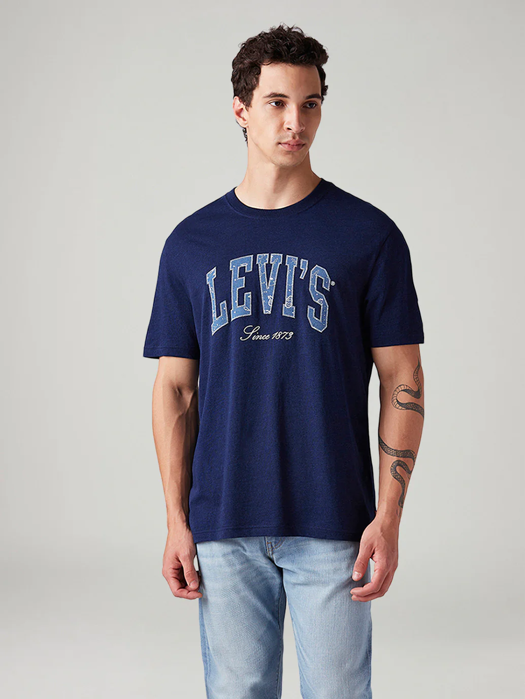 Men's Logo Printed Regular Fit T-Shirt - Image 2
