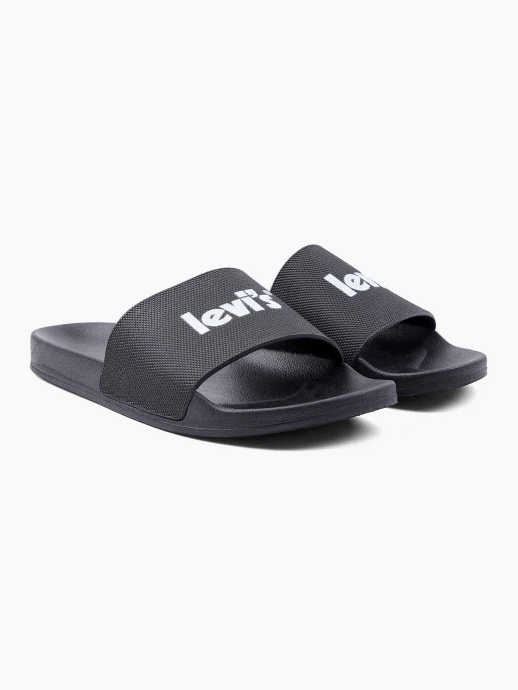 Men's Black Logo Printed Slides - Image 3