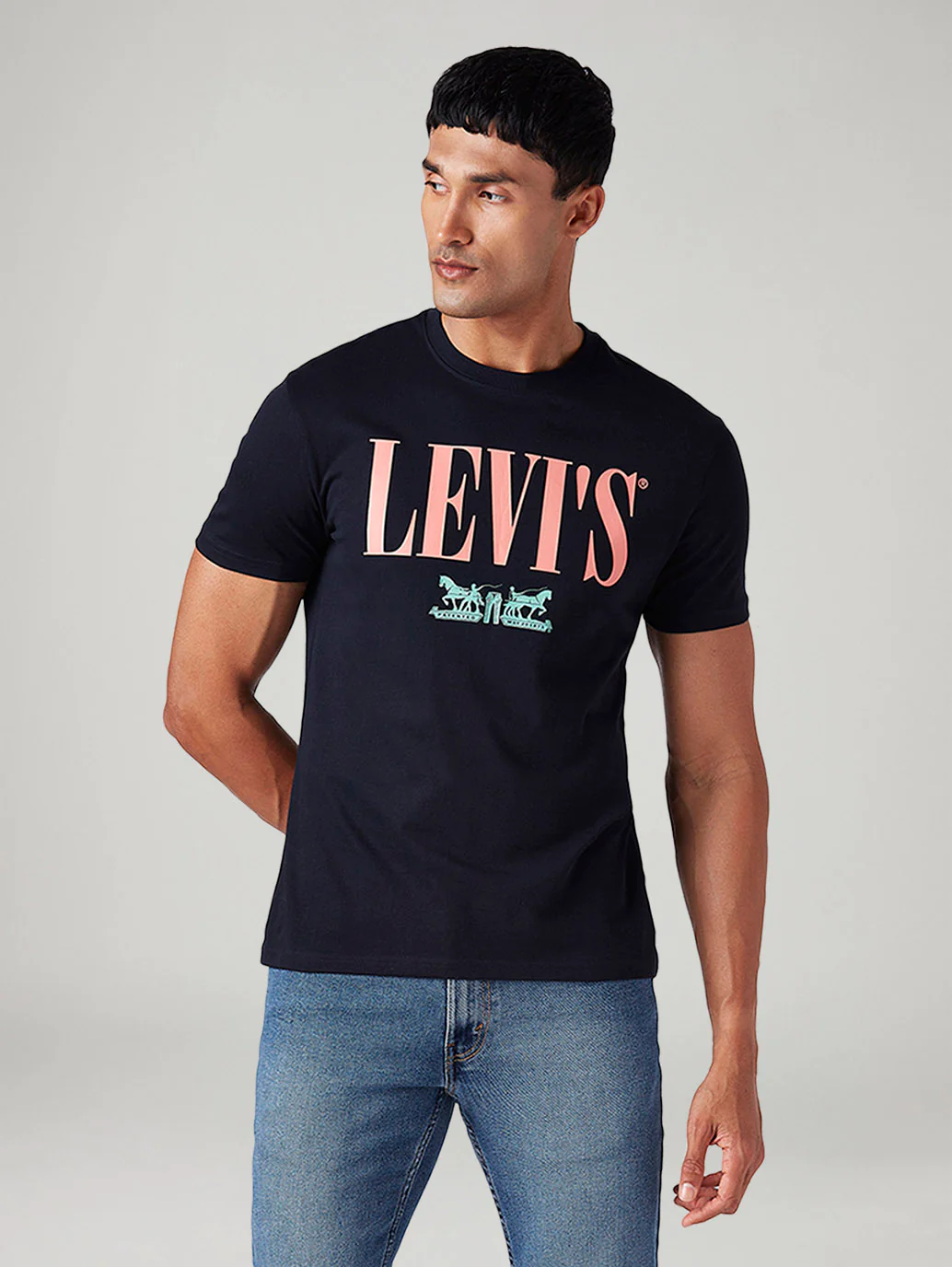 Men's Logo Printed Slim Fit T-Shirt - Image 2