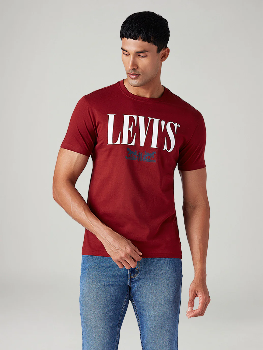 Men's Logo Printed Slim Fit T-Shirt - Image 2