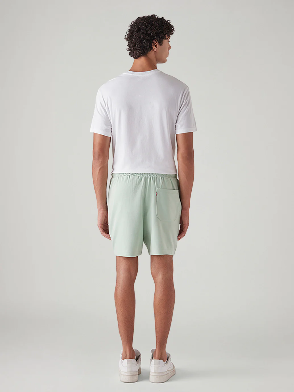 Men's Light Green Regular Fit Mid Rise Shorts - Image 4
