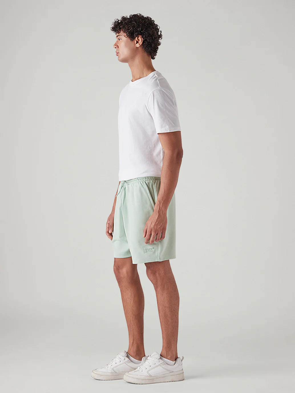 Men's Light Green Regular Fit Mid Rise Shorts - Image 6