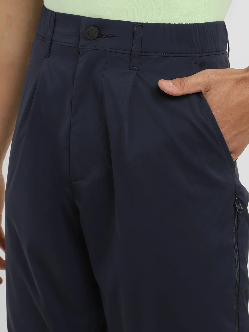 Men's Navy Regular Fit Detachable Cargo - Image 7