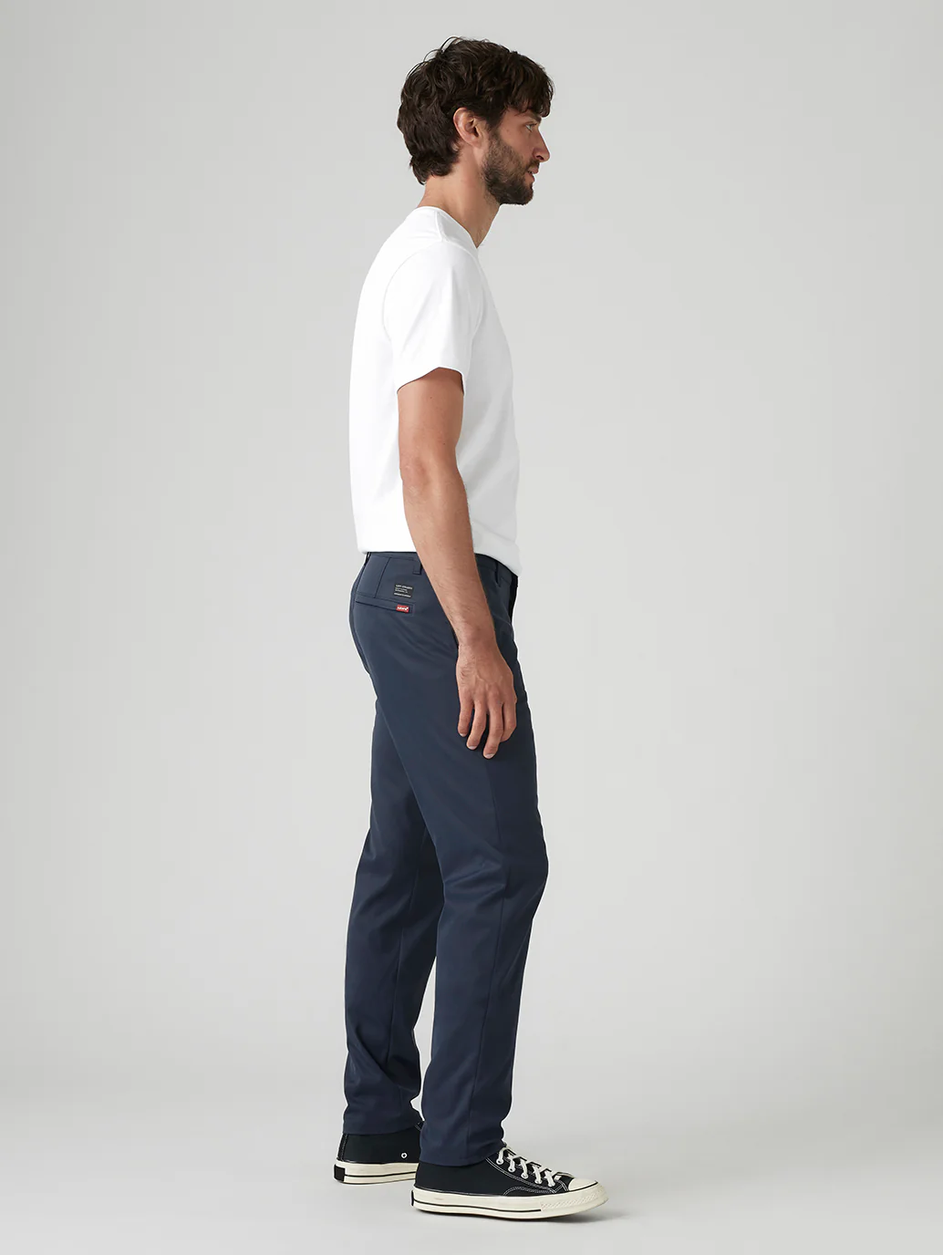 Men's Navy Regular Fit Tech Pant - Image 7