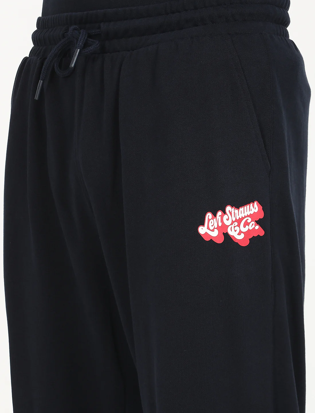 Men's Navy Regular Fit Joggers - Image 4