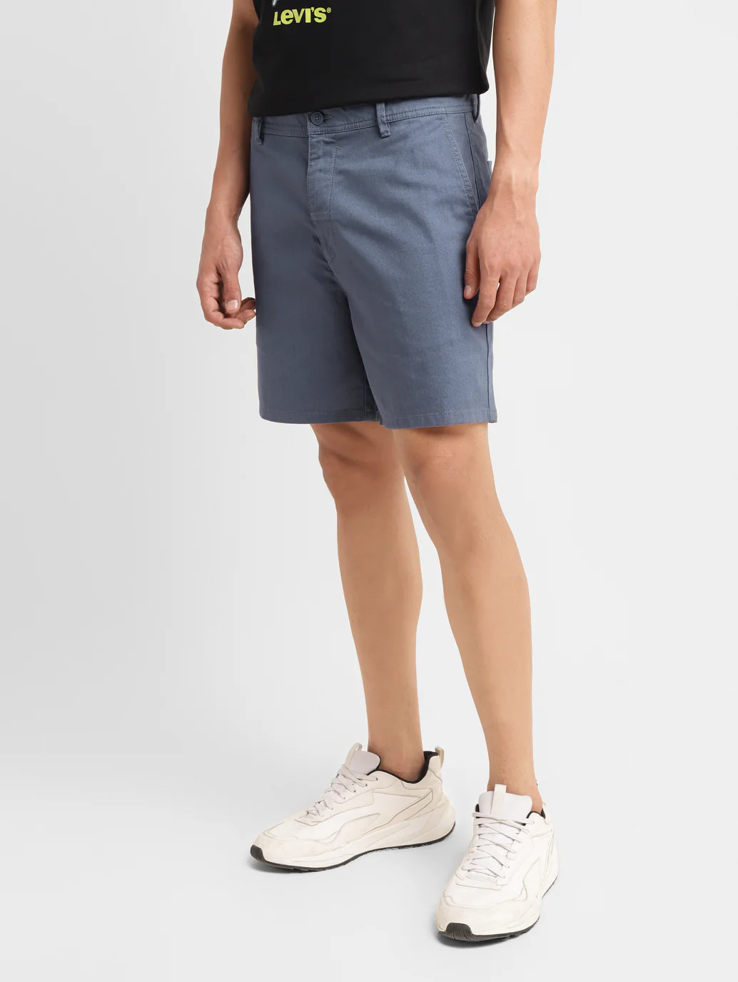 Men's Navy Regular Fit Shorts - Image 4