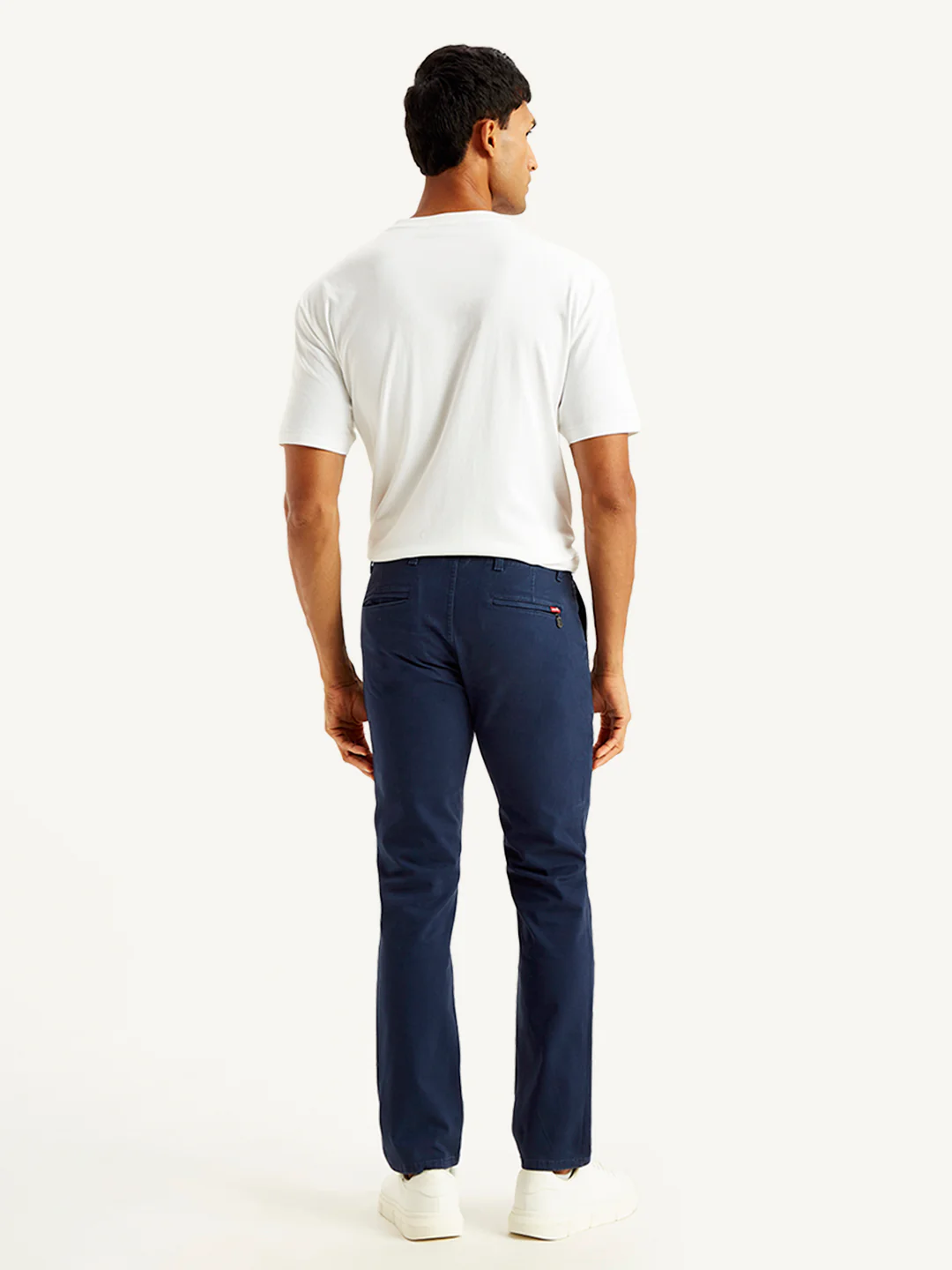 Men's Navy Slim Fit Chinos - Image 2