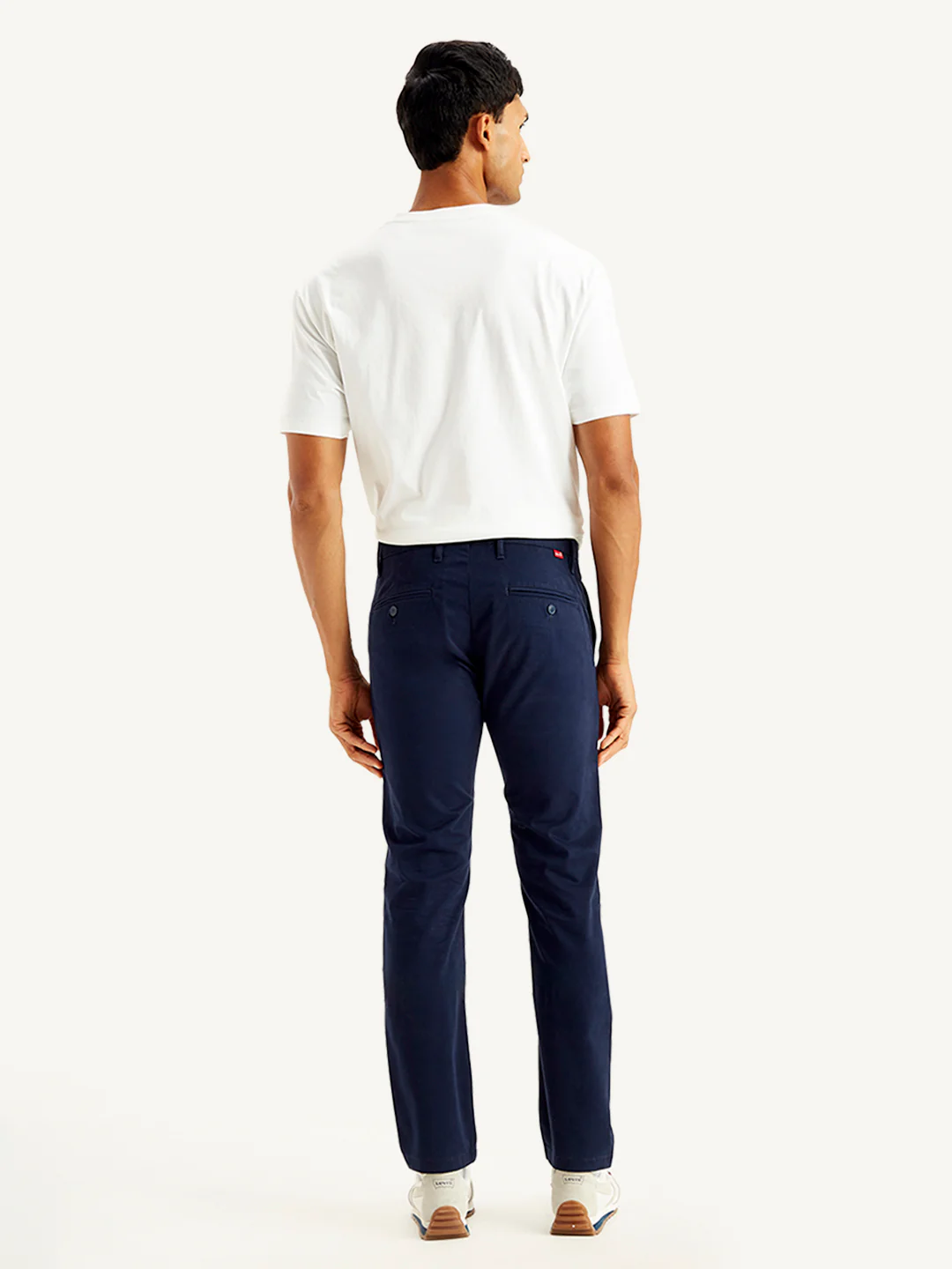 Men's Navy Slim Fit Chinos - Image 2
