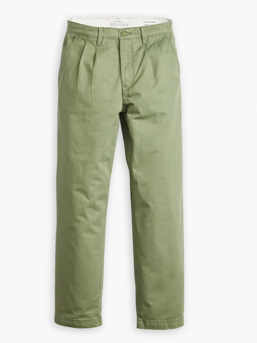 Men's Olive Regular Fit Chinos - Image 4