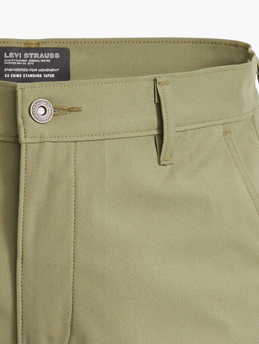 Men's Olive Regular Fit Chinos - Image 4