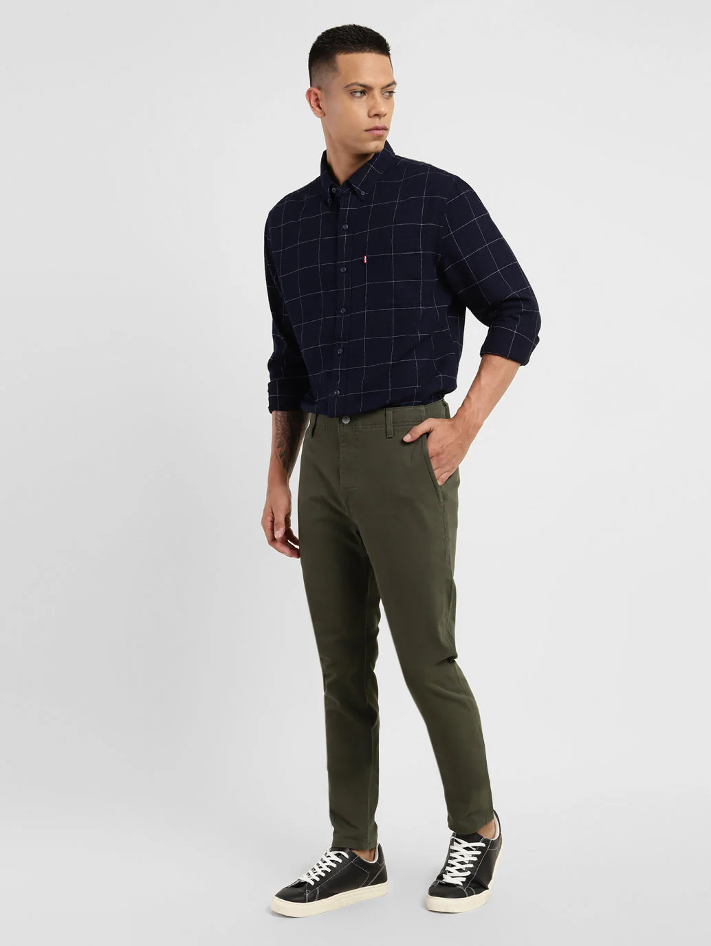 Men's Slim Tapered Fit Trousers - Image 2