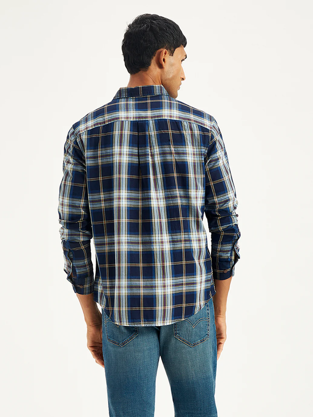 Men's Plaid Slim Fit Shirt - Image 3